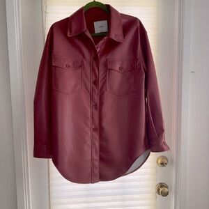 * SOLD*Wilfred faux leather shirt/jacket